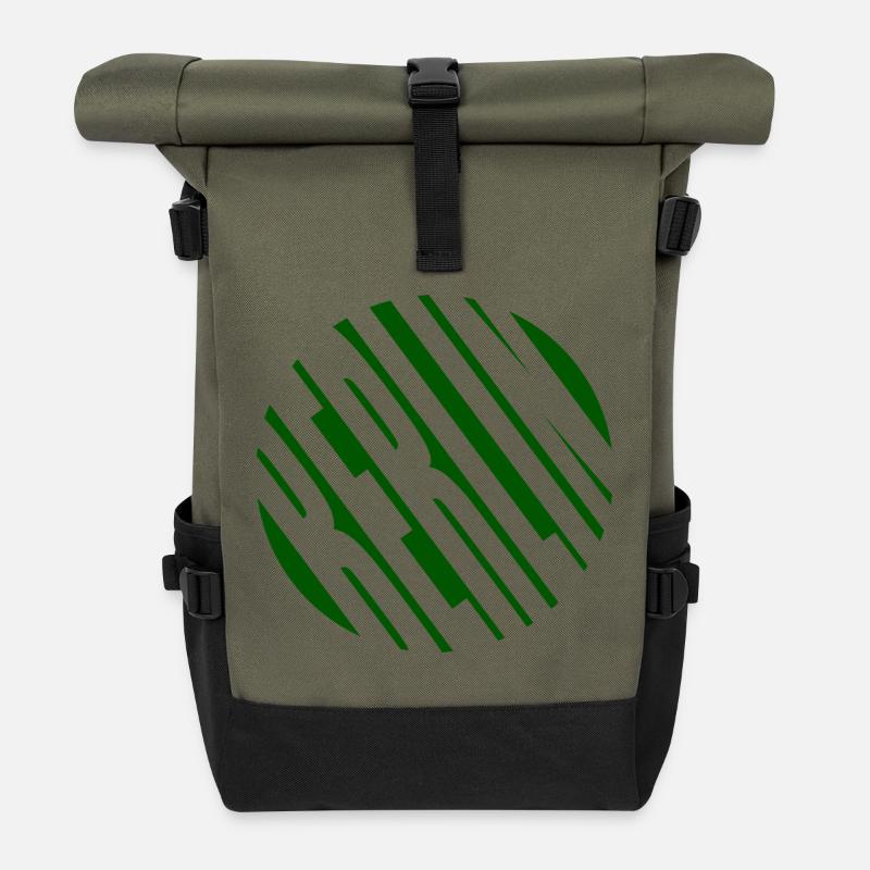Grünes Berlin  - Rolltop Rucksack - Olive/Schwarz
