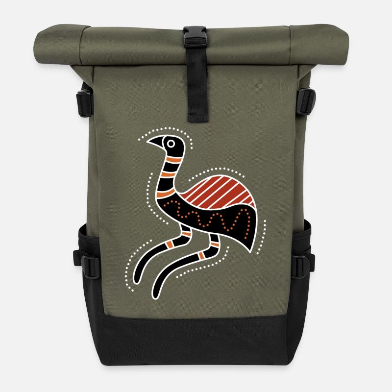 emu - Rolltop Rucksack - Olive/Schwarz