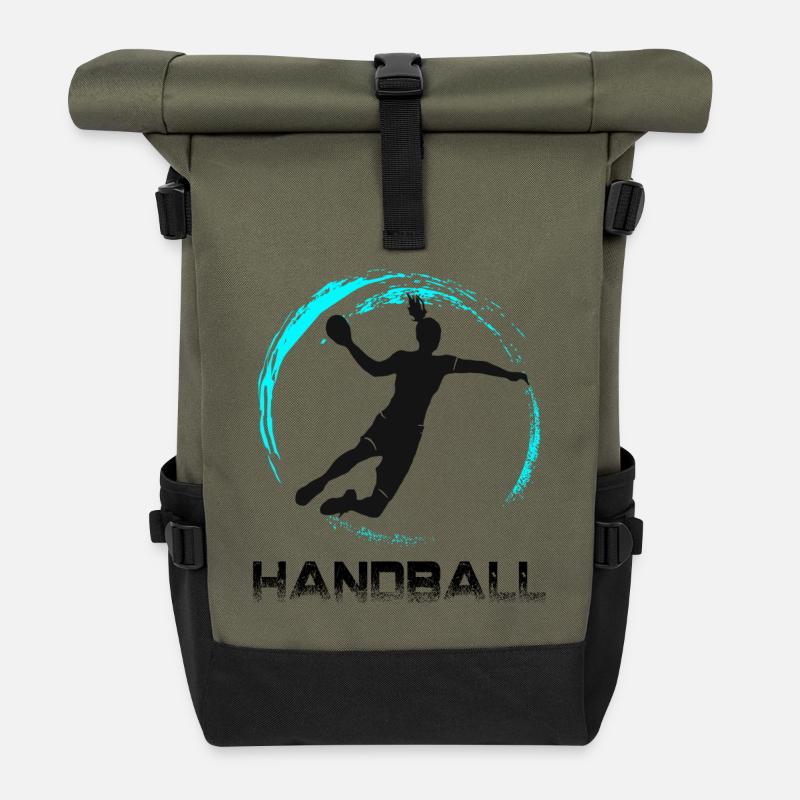 Handball - Rolltop Rucksack - Olive/Schwarz
