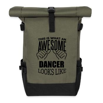 Dance - Roll Top Backpack - olive/black - Front