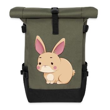 Hare - Roll Top Backpack - olive/black - Front