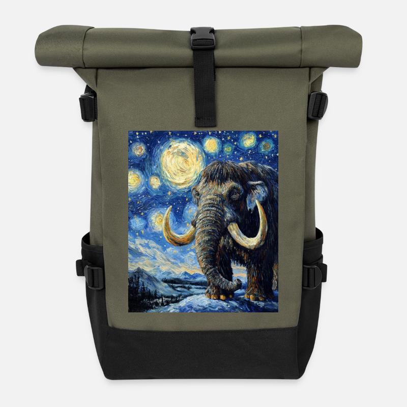 Mammut Van Gogh Starry Night - Rolltop Rucksack - Olive/Schwarz