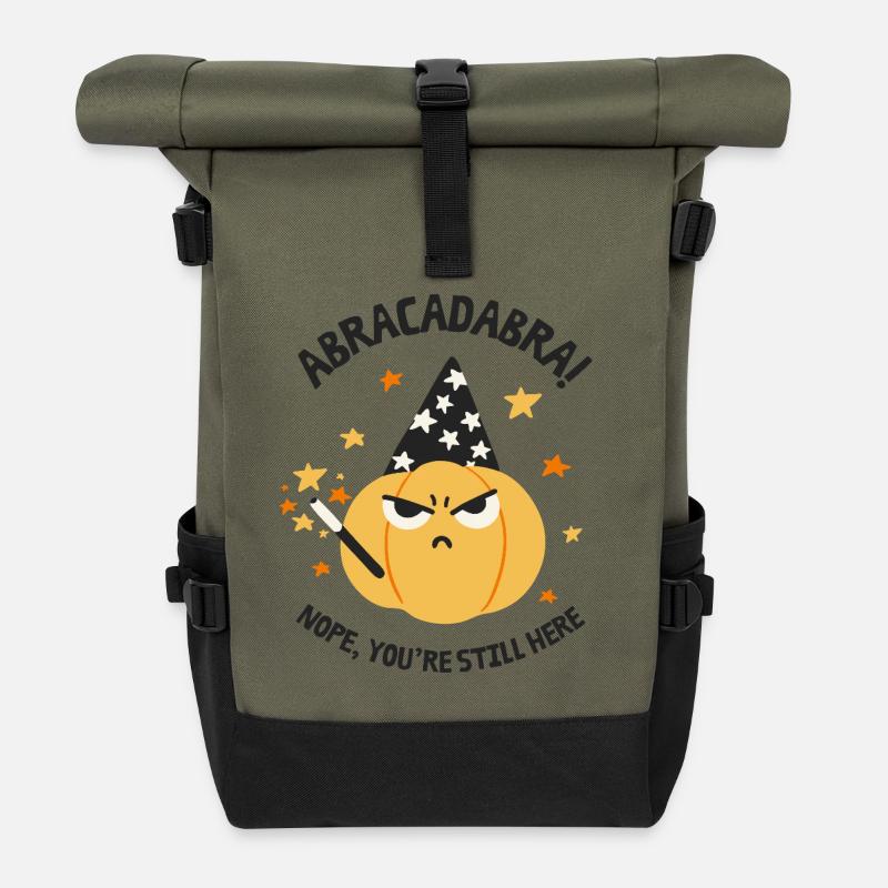 Abracabra - Roll Top Backpack - olive/black