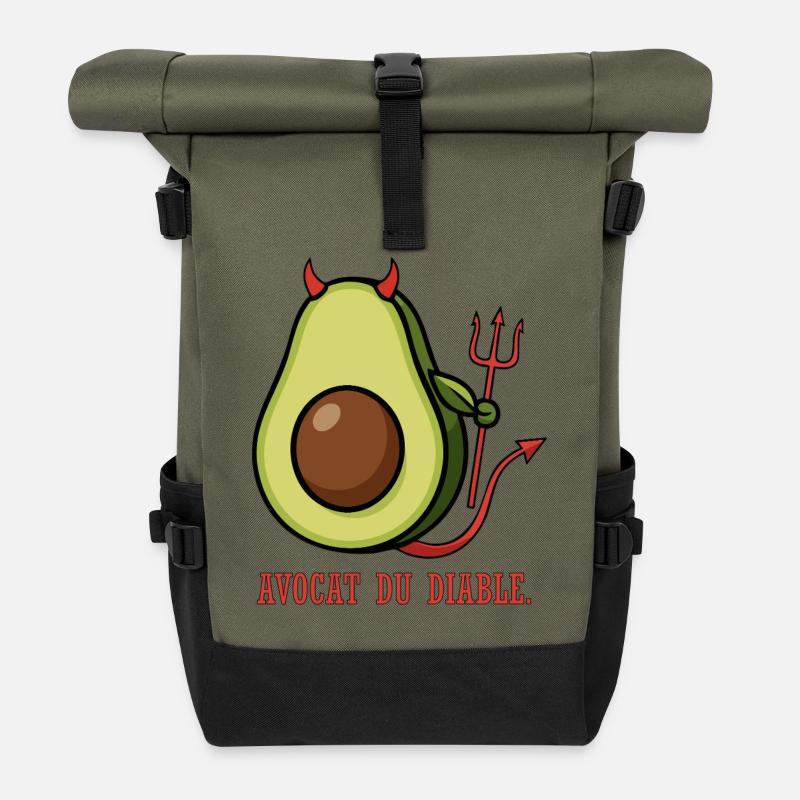 Avocat du Diable - Sac à dos roll top - olive/noir