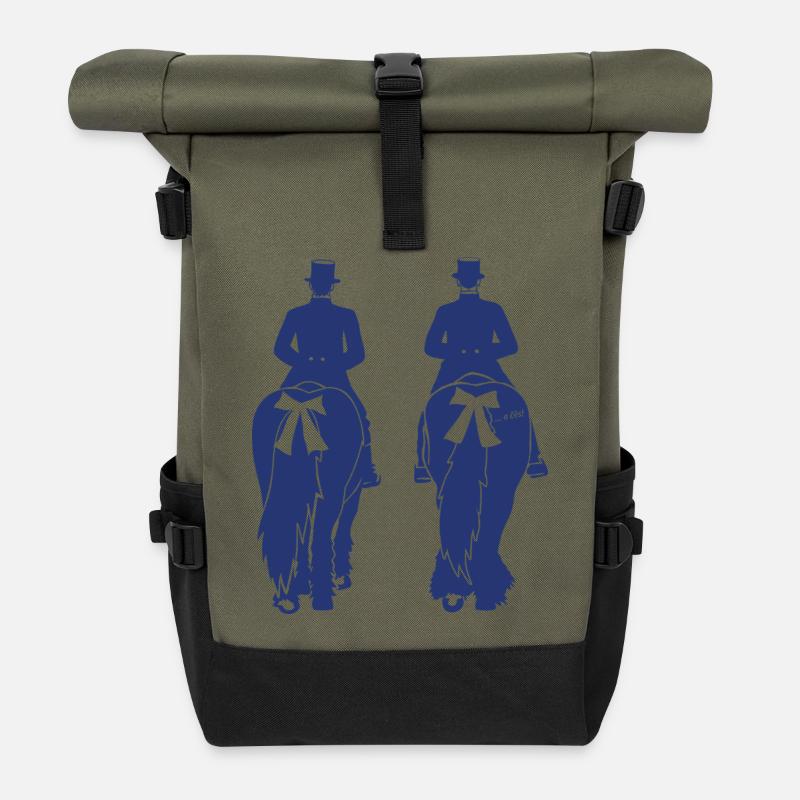 KŘIŽERJEJ ... a čěs! - Roll Top Backpack - olive/black