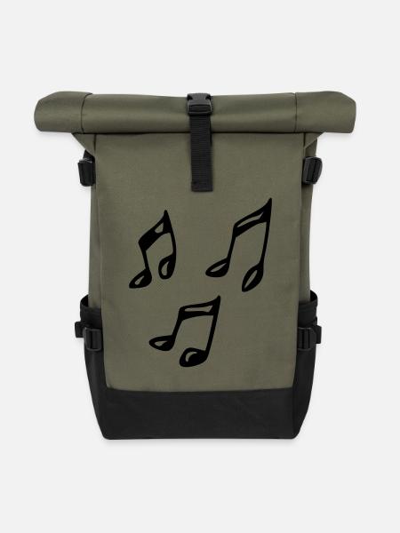 Note - Rolltop Rucksack - Olive/Schwarz