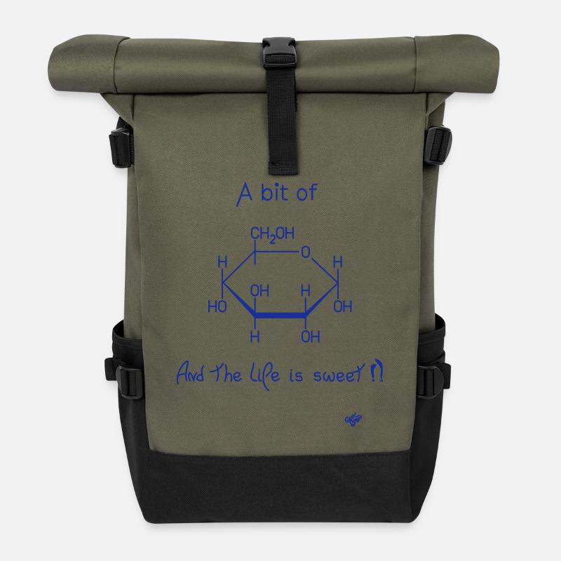 Sweet Glucose - Sac à dos roll top - olive/noir