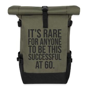 60 ans performant cadeau 60e anniversaire - Sac à dos roll top - olive/noir - Devant