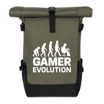 Gamer Evolution Gaming Geek - Rolltop Rucksack - Olive/Schwarz - Vorne