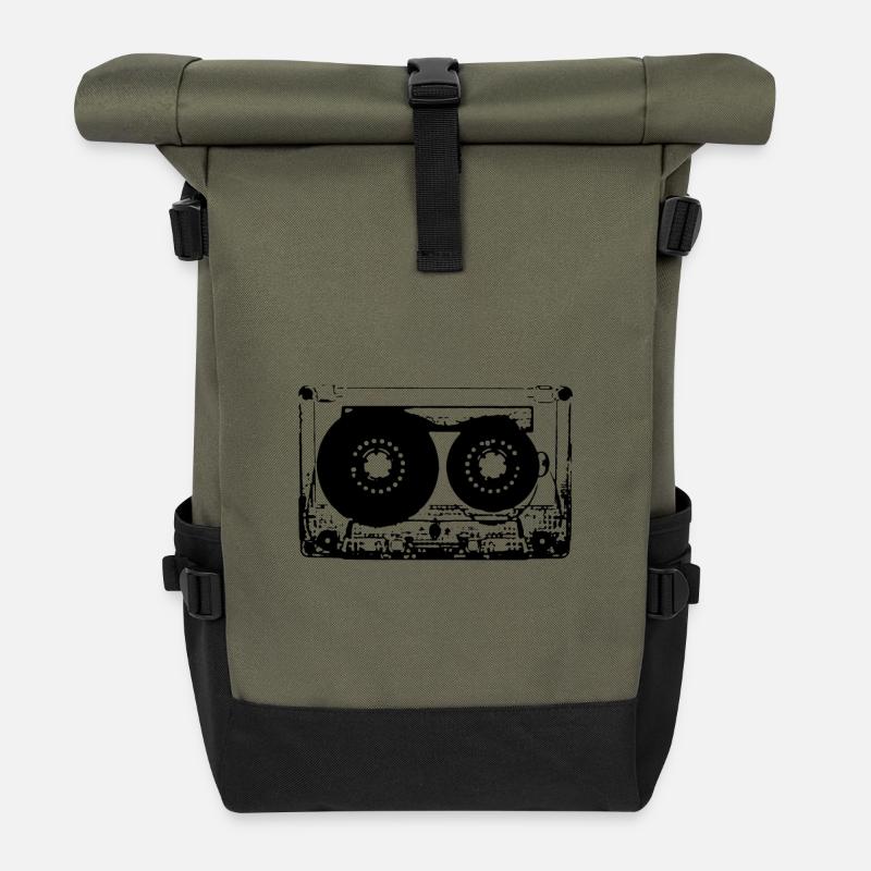 TAPE - Roll Top Backpack - olive/black