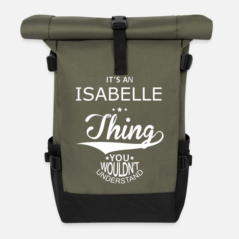 Isabelle - Rolltop Rucksack - Olive/Schwarz