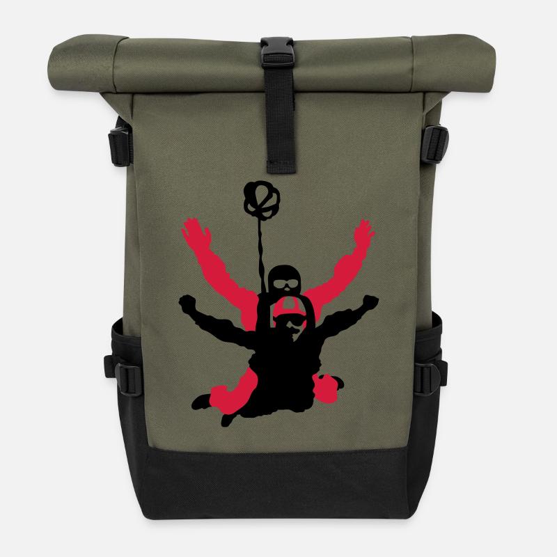 tandem - Roll Top Backpack - olive/black