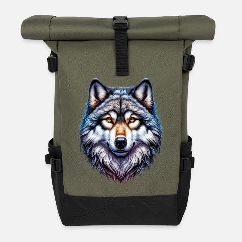 Wolf - Rolltop Rucksack - Olive/Schwarz