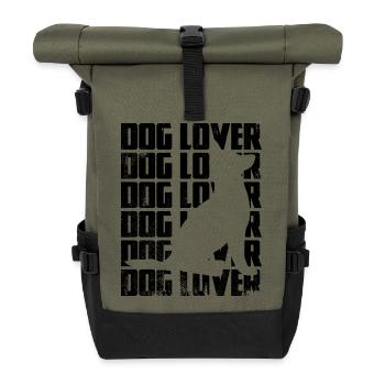 Snowboarder - Rolltop Rucksack - Olive/Schwarz - Vorne