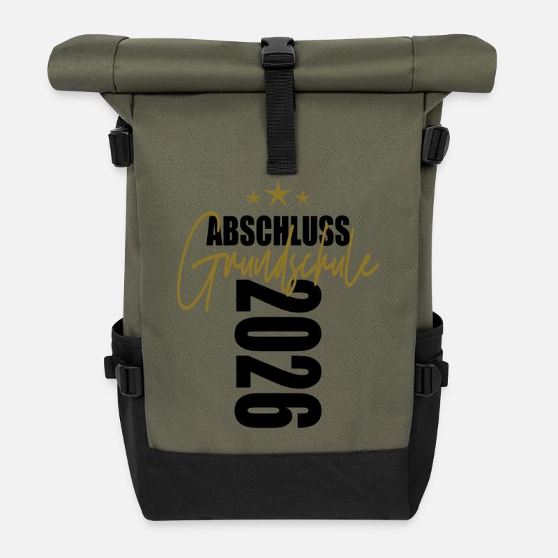 Primary school graduation 2026 - Roll Top Backpack - olive/black