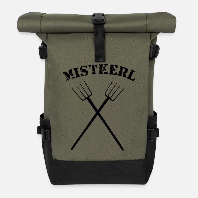 Mistkerl - Rolltop Rucksack - Olive/Schwarz