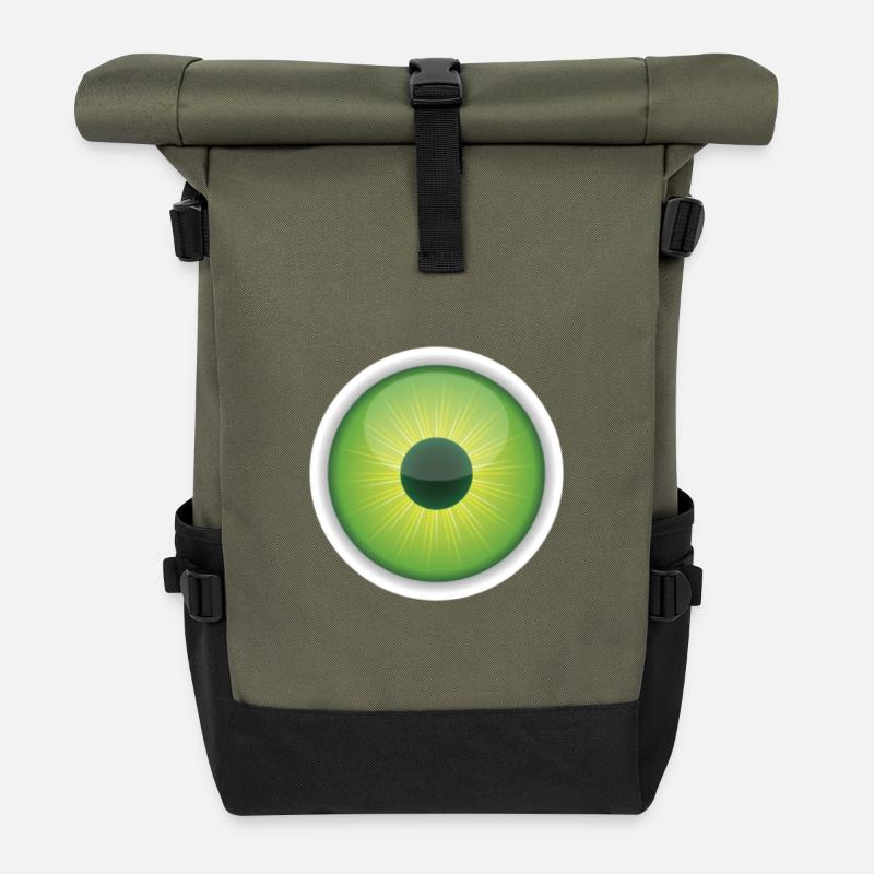 Auge - Rolltop Rucksack - Olive/Schwarz