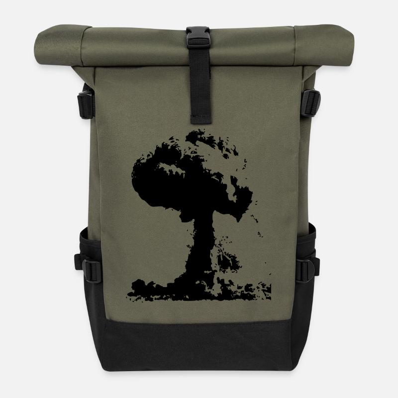 Bombe atomique - Sac à dos roll top - olive/noir