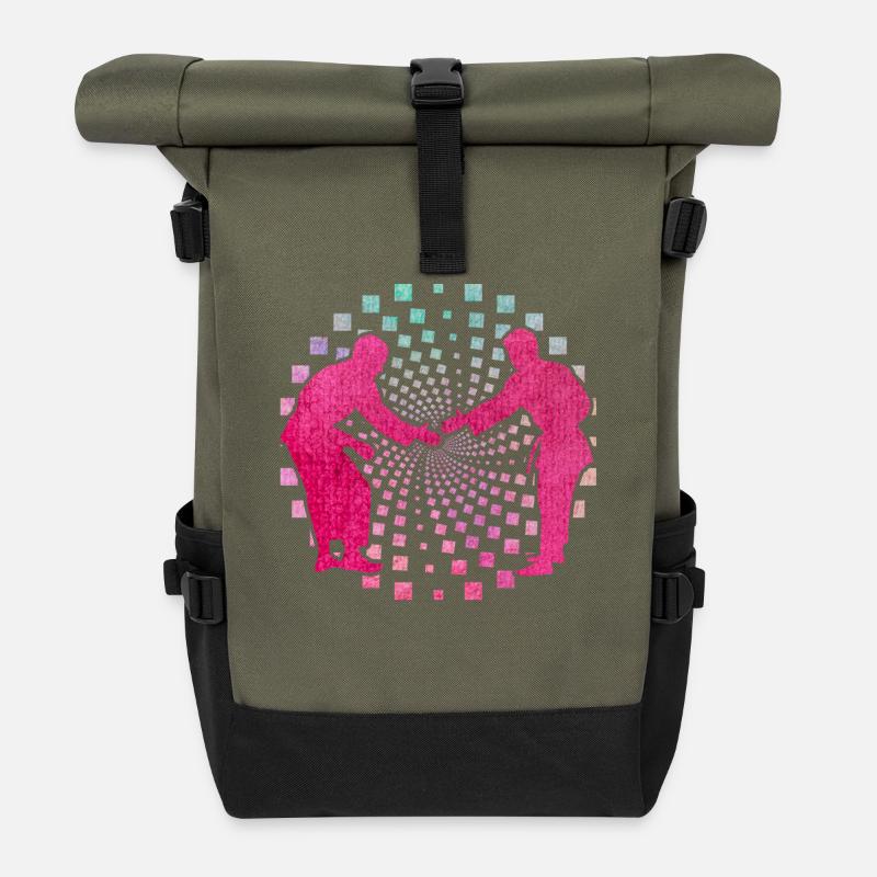 Judo - Roll Top Backpack - olive/black