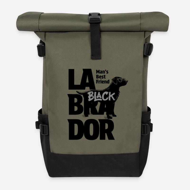 Man's Best Friend - Roll Top Backpack - olive/black