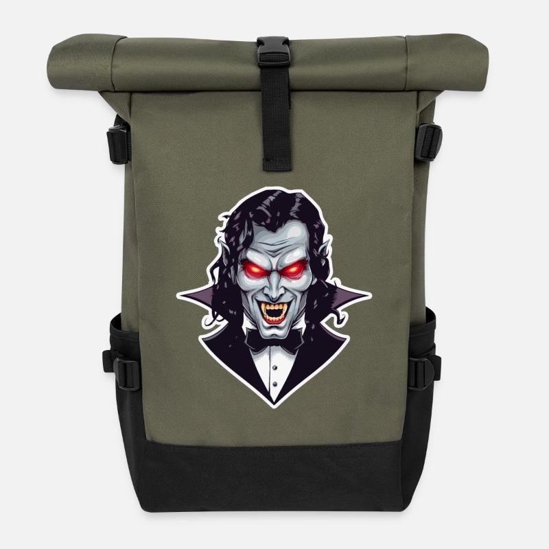 VAMPIR - Rolltop Rucksack - Olive/Schwarz
