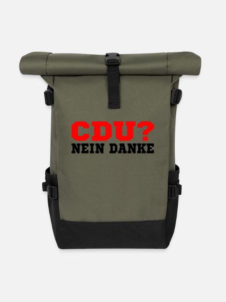 Cdu - Rolltop Rucksack - Olive/Schwarz