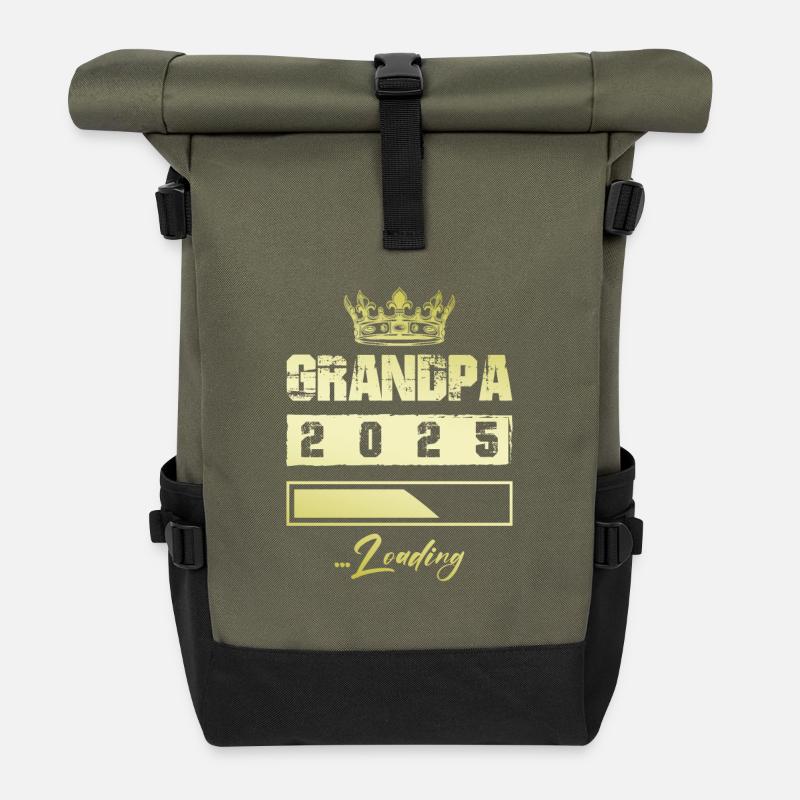 Opa 2025 Loading Grandpa - Rolltop Rucksack - Olive/Schwarz