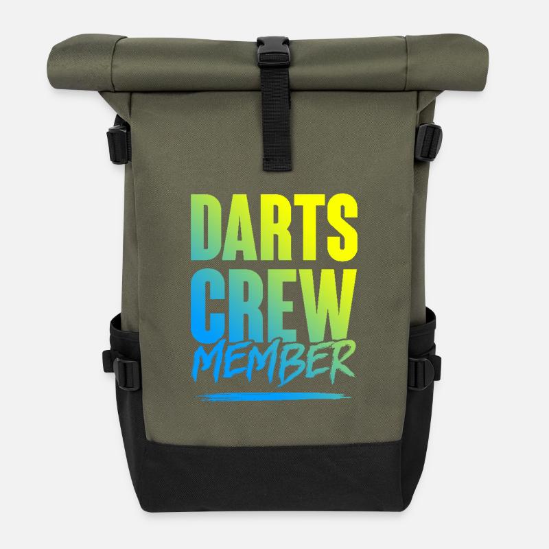 Darts Crew - Rolltop Rucksack - Olive/Schwarz