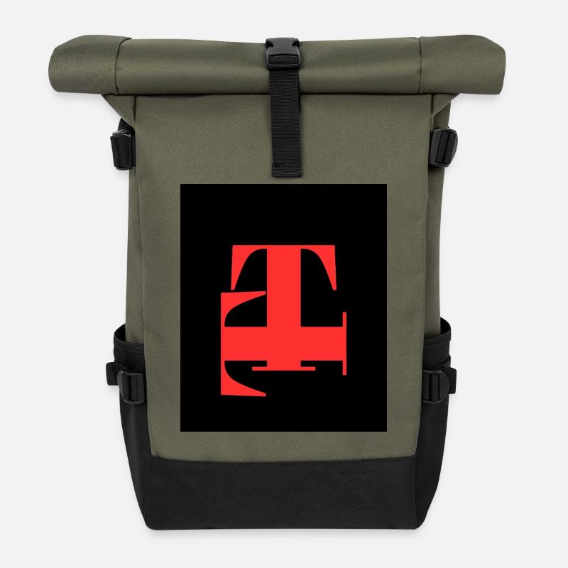 T - Rolltop Rucksack - Olive/Schwarz