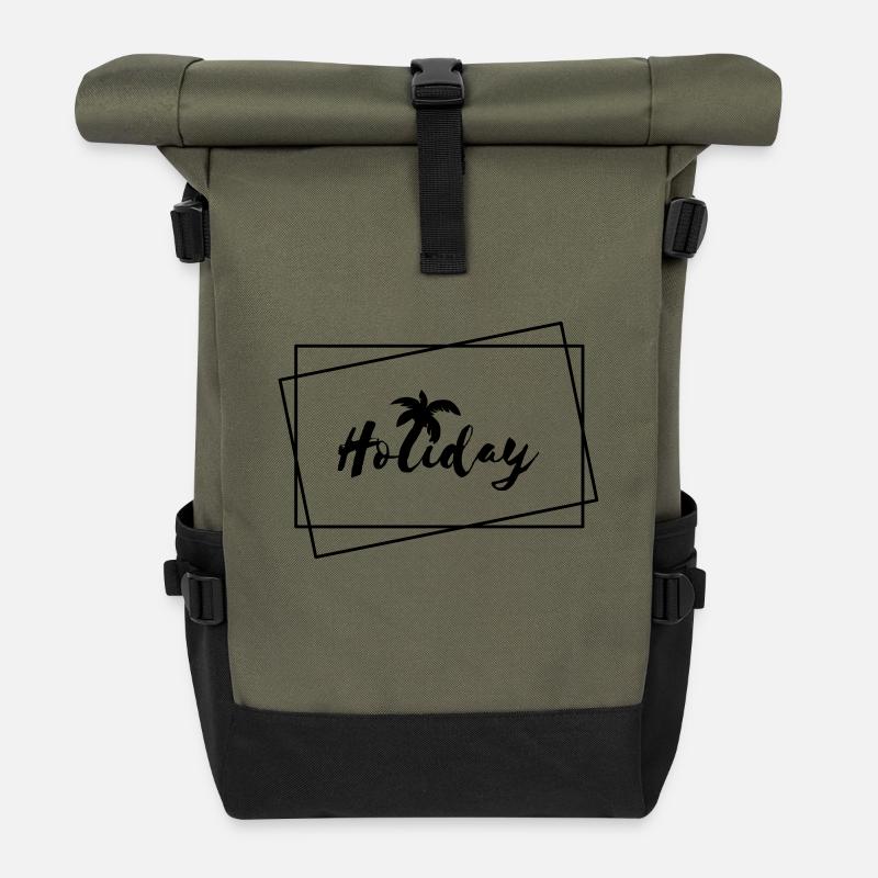 Feiertag - Rolltop Rucksack - Olive/Schwarz