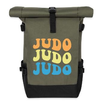 Judo - Sac à dos roll top - olive/noir - Devant