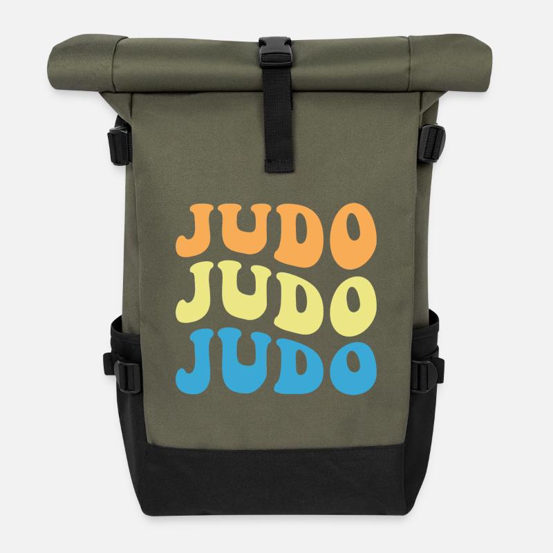 Judo - Roll Top Backpack - olive/black