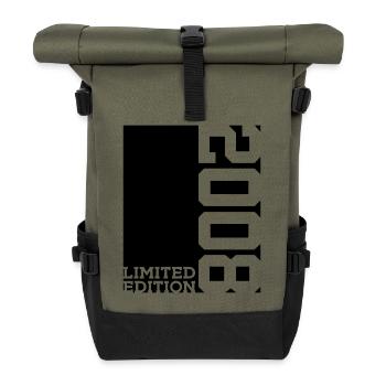 LIMITED EDITION 2008 18. GEBURTSTAG - Rolltop Rucksack - Olive/Schwarz - Vorne