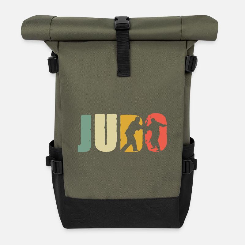 Judo - Roll Top Backpack - olive/black