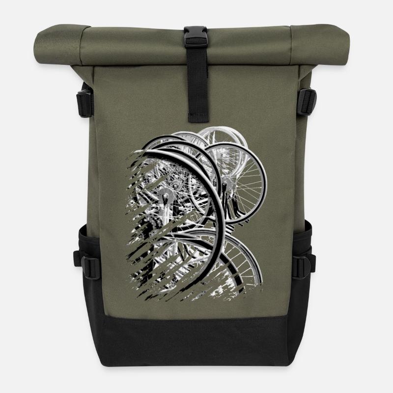 Radball | Cycle Ball Break 2 - Rolltop Rucksack - Olive/Schwarz