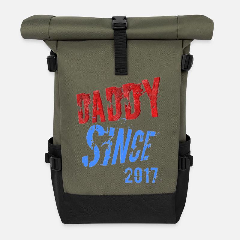 DADY SINCE - Roll Top Backpack - olive/black