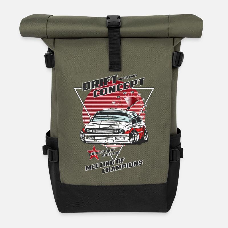 Drift Sport - Roll Top Backpack - olive/black