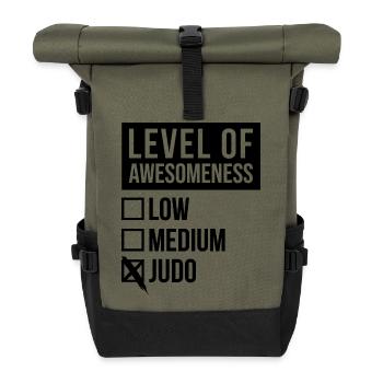 Judo - Roll Top Backpack - olive/black - Front