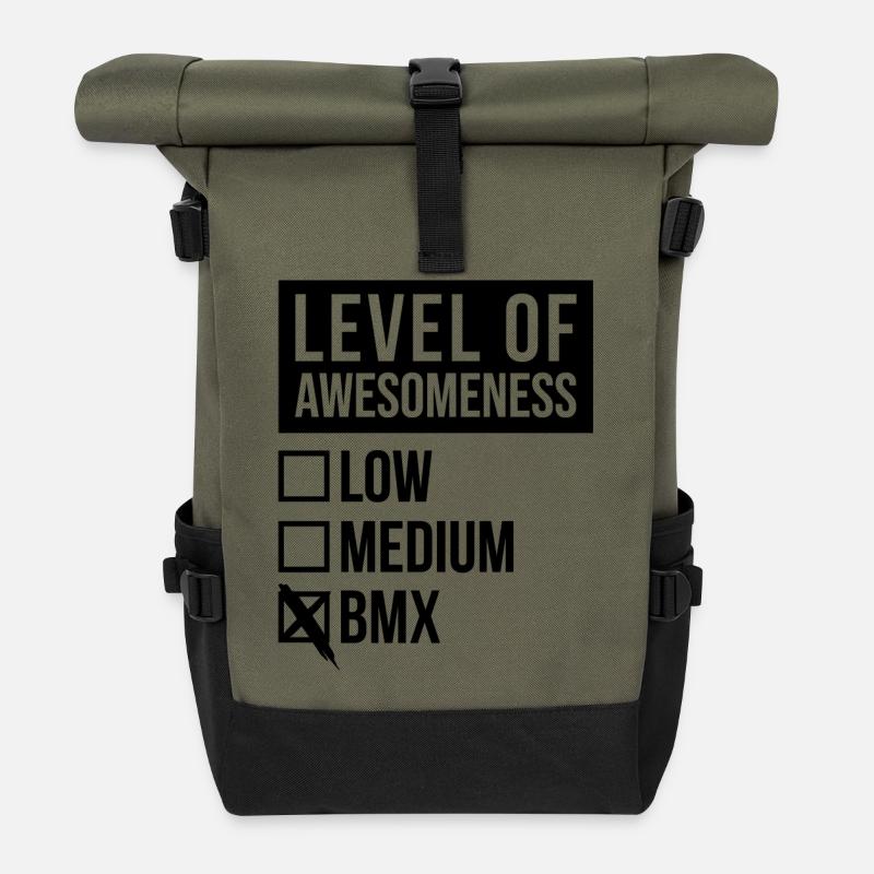 BMX - Rolltop Rucksack - Olive/Schwarz