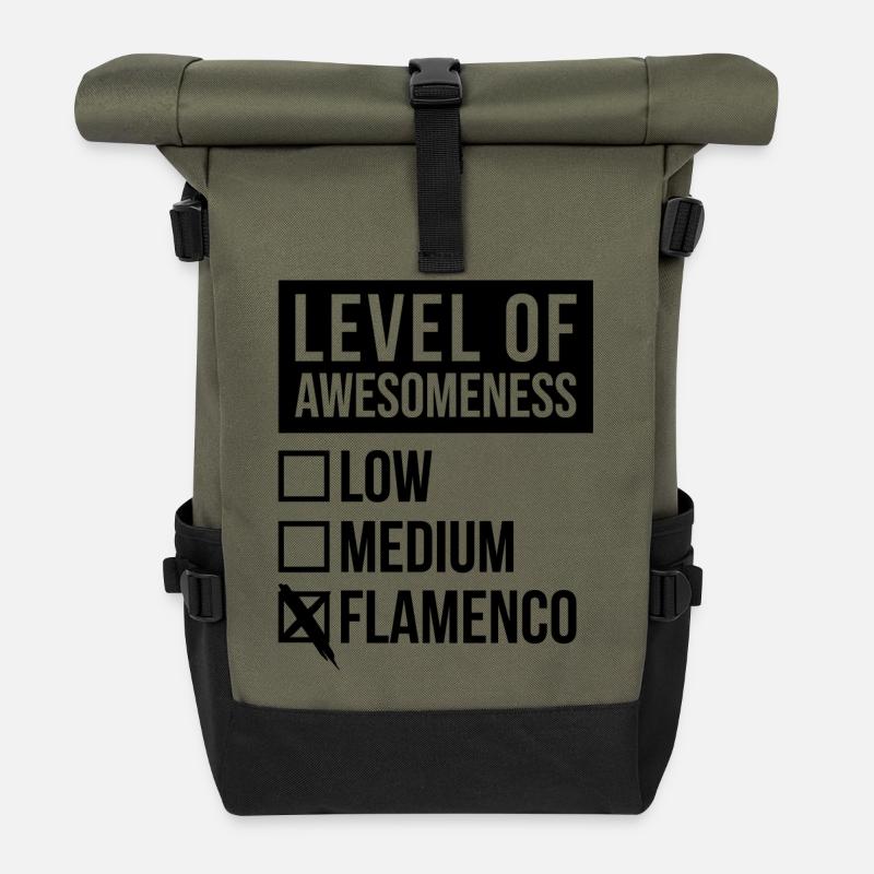 Flamenco - Rolltop Rucksack - Olive/Schwarz