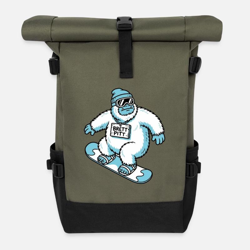 Brett Pitt - Rolltop Rucksack - Olive/Schwarz