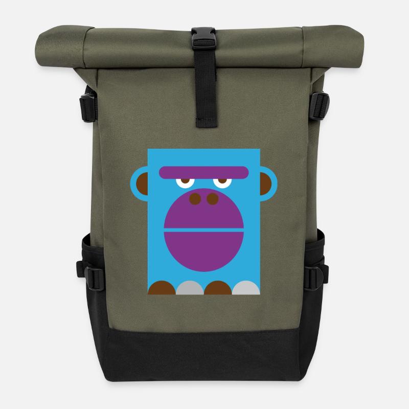 Gorille - Sac à dos roll top - olive/noir