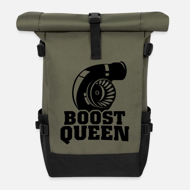 Boost Queen - Rolltop Rucksack - Olive/Schwarz