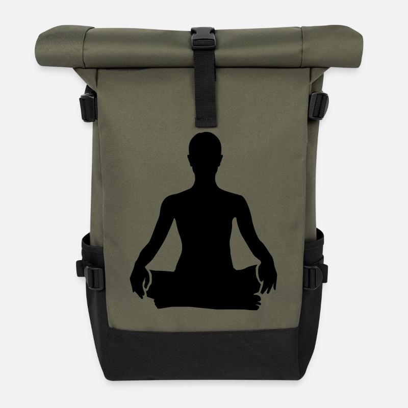Meditation - Rolltop Rucksack - Olive/Schwarz