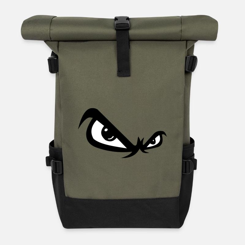 Böse Blick - Rolltop Rucksack - Olive/Schwarz
