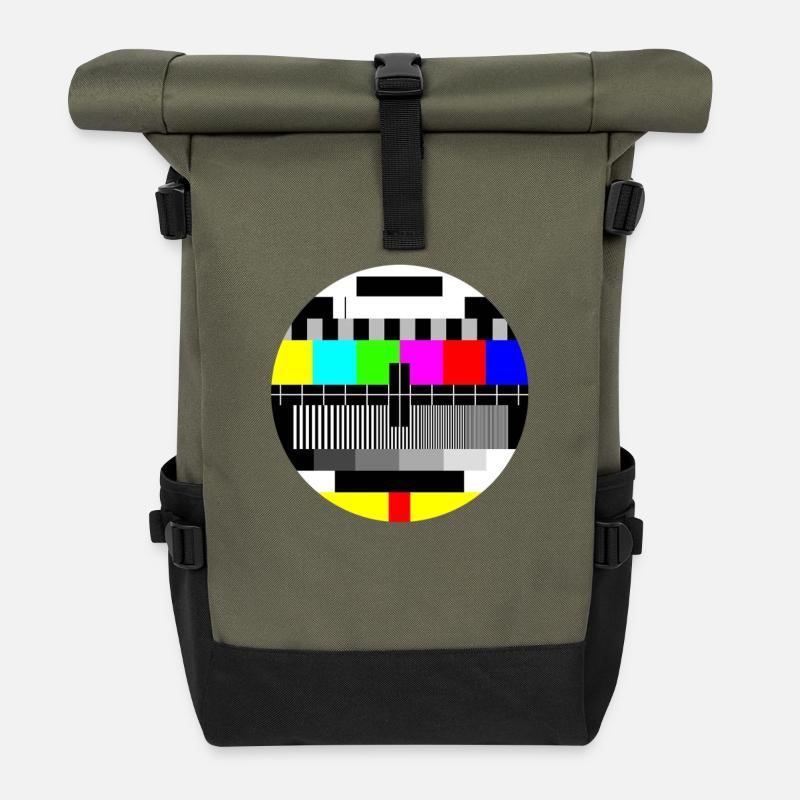 mire tv - Sac à dos roll top - olive/noir