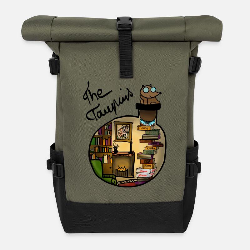 taupins - Sac à dos roll top - olive/noir