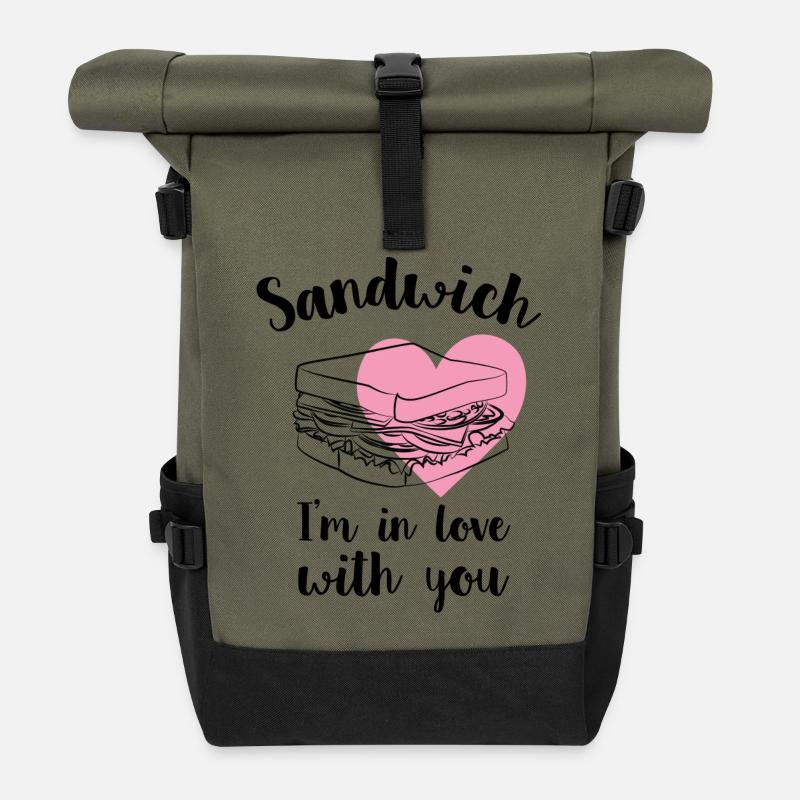 Sandwich - Rolltop Rucksack - Olive/Schwarz