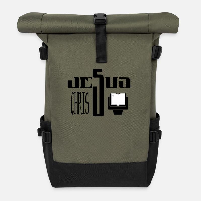 Christ - Rolltop Rucksack - Olive/Schwarz