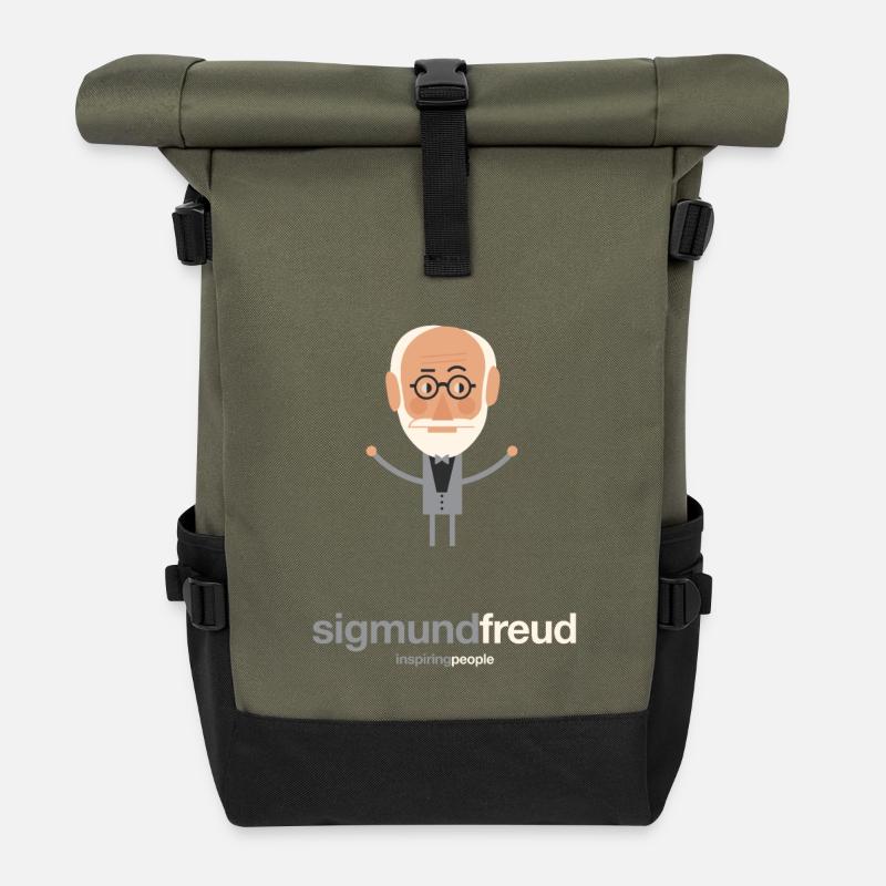 People who Inspire - Roll Top Backpack - olive/black